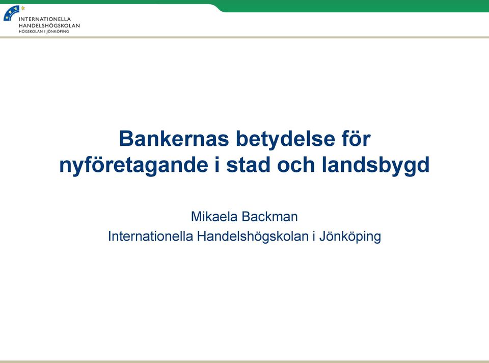 landsbygd Mikaela Backman