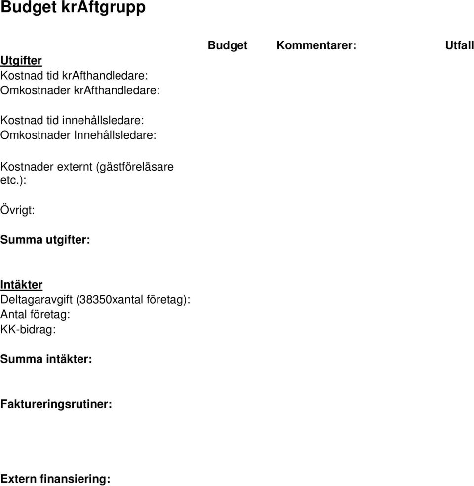 externt (gästföreläsare etc.