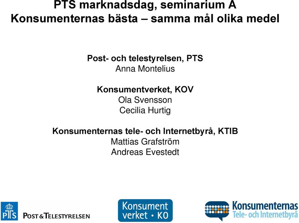 Konsumentverket, KOV Ola Svensson Cecilia Hurtig