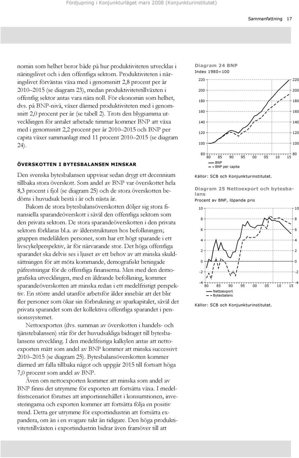 på BNP-nivå, växer därmed produktiviteten med i genomsnitt, procent per år (se tabell ).