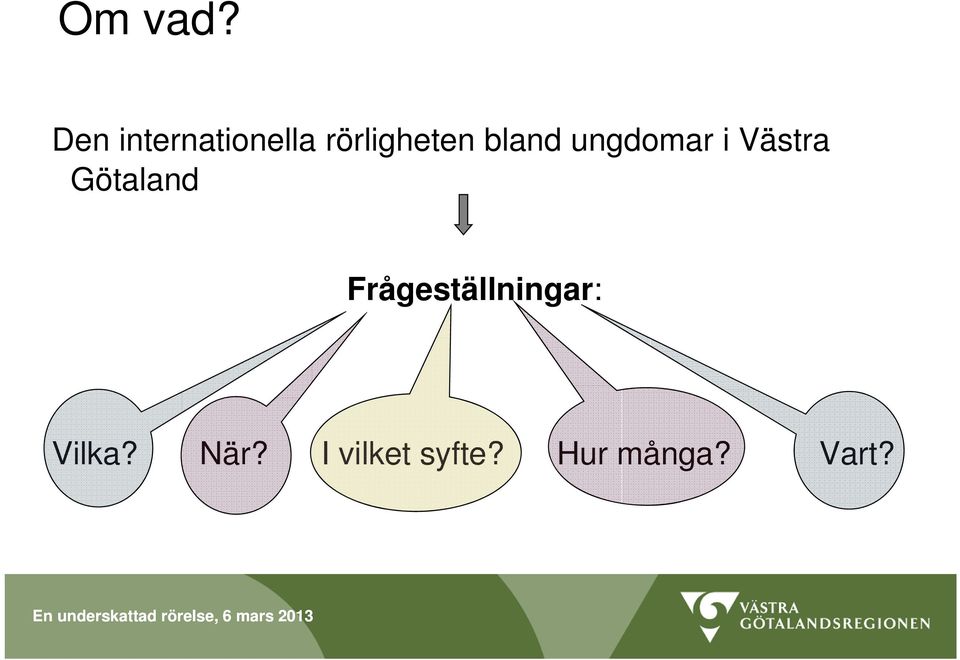 bland ungdomar i Västra Götaland