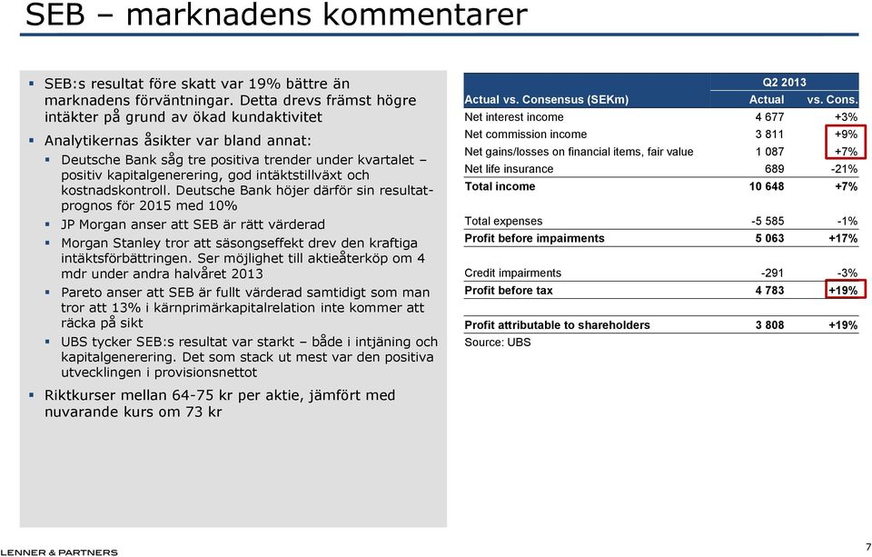 intäktstillväxt och kostnadskontroll.