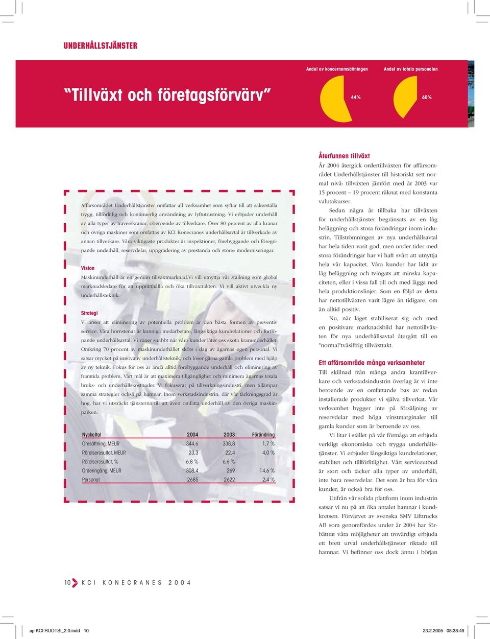 Över 80 procent av alla kranar och övriga maskiner som omfattas av KCI Konecranes underhållsavtal är tillverkade av annan tillverkare.