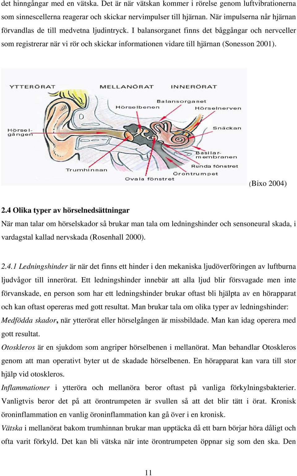 I balansorganet finns det båggångar och nervceller som registrerar när vi rör och skickar informationen vidare till hjärnan (Sonesson 2001). (Bixo 2004) 2.