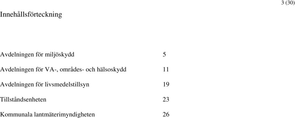 hälsoskydd 11 Avdelningen för livsmedelstillsyn