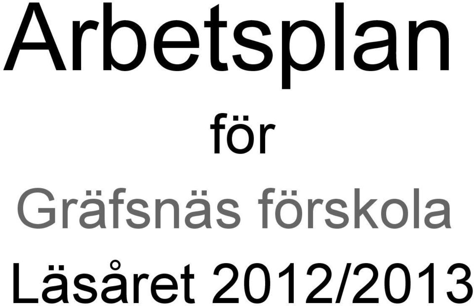 förskola