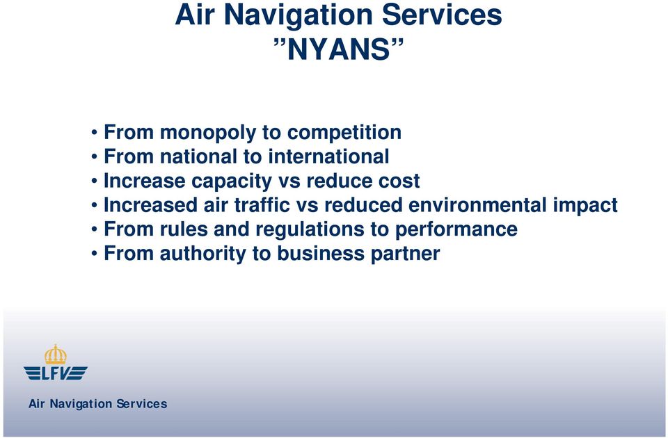 air traffic vs reduced environmental impact From rules
