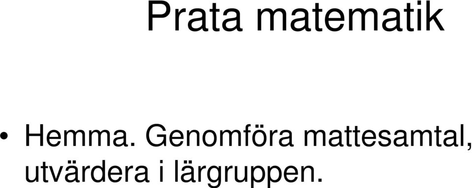 Genomföra