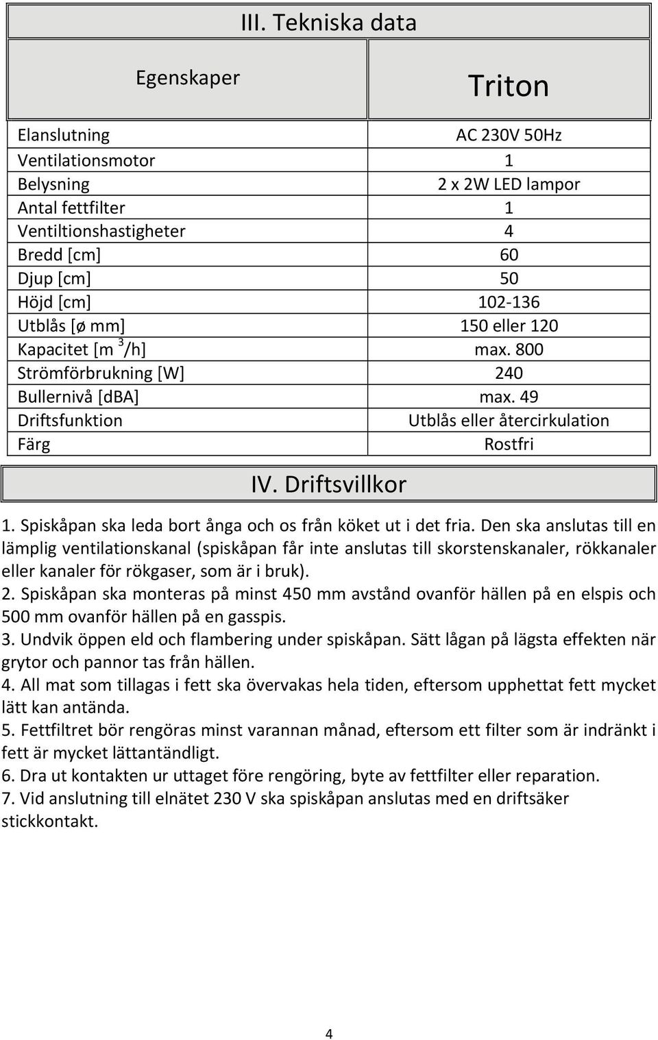 Spiskåpan ska leda bort ånga och os från köket ut i det fria.