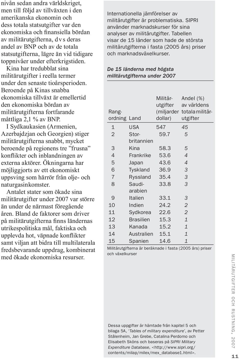 Beroende på Kinas snabba ekonomiska tillväxt är emellertid den ekonomiska bördan av militärutgifterna fortfarande måttliga 2,1 % av BNP.