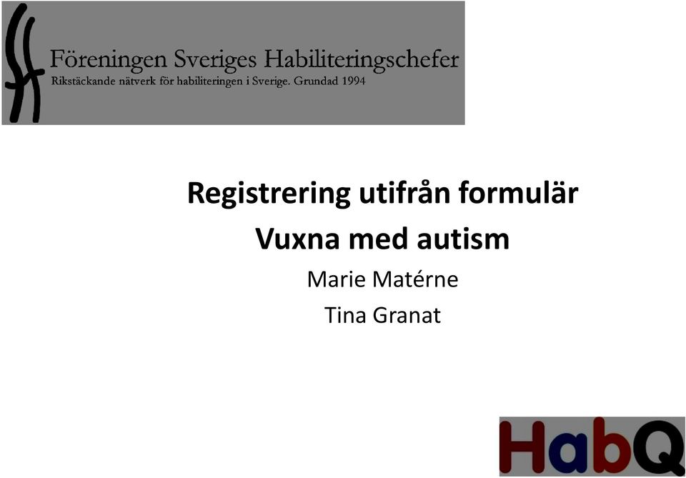 Vuxna med autism