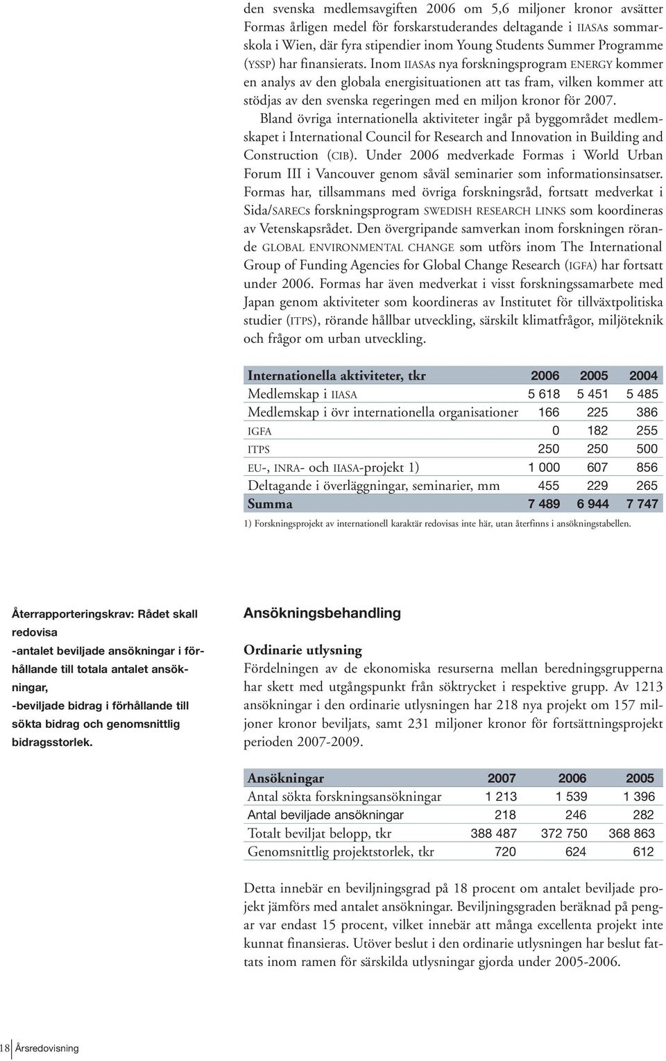 Inom IIASAs nya forskningsprogram ENERGY kommer en analys av den globala energisituationen att tas fram, vilken kommer att stödjas av den svenska regeringen med en miljon kronor för 2007.