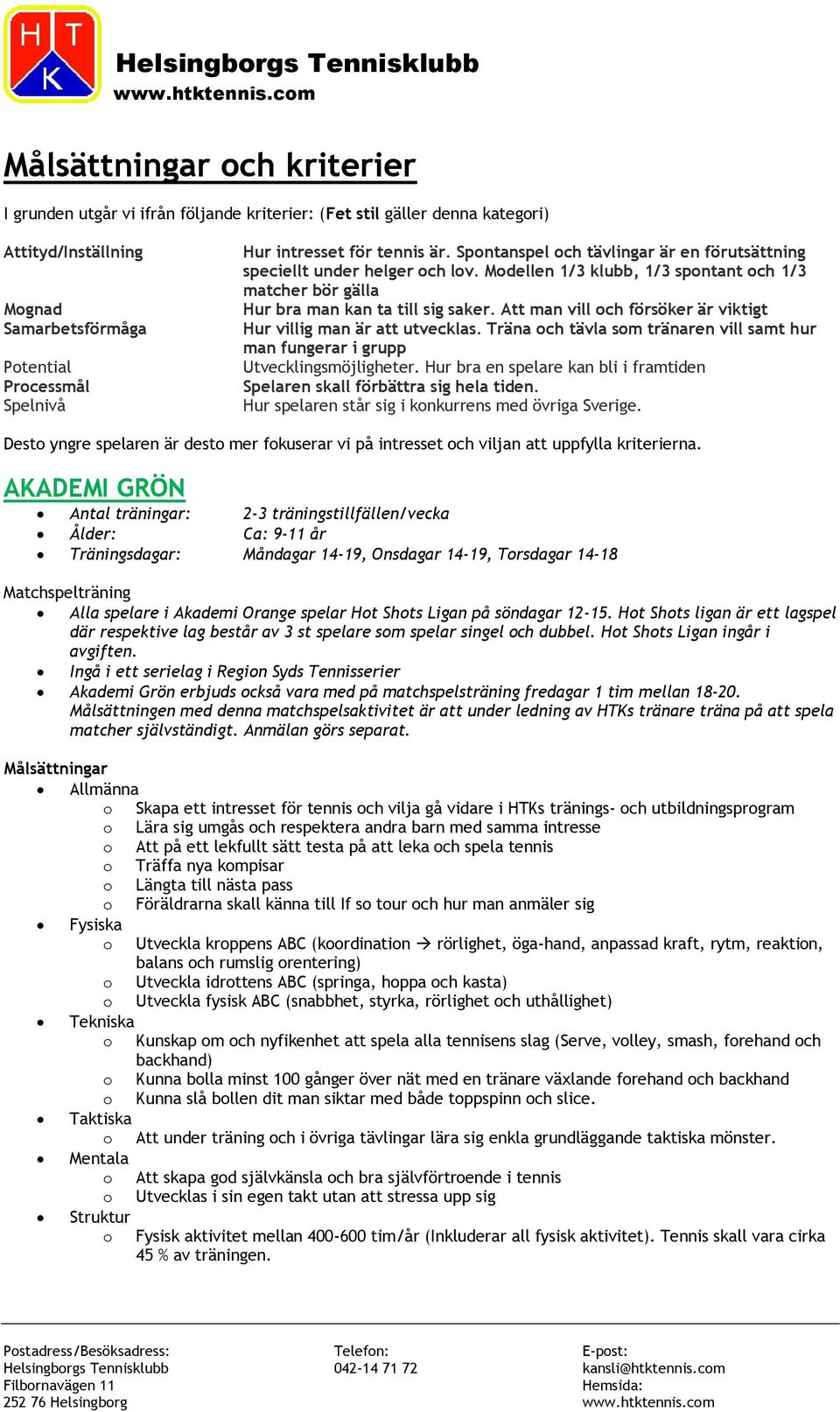 Spntanspel ch tävlingar är en förutsättning speciellt under helger ch lv. Mdellen 1/3 klubb, 1/3 spntant ch 1/3 matcher bör gälla Hur bra man kan ta till sig saker.