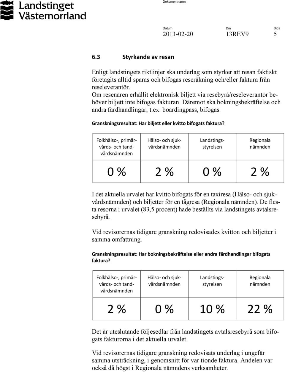 Om resenären erhållit elektronisk biljett via resebyrå/reseleverantör behöver biljett inte bifogas fakturan. Däremot ska bokningsbekräftelse och andra färdhandlingar, t.ex. boardingpass, bifogas.