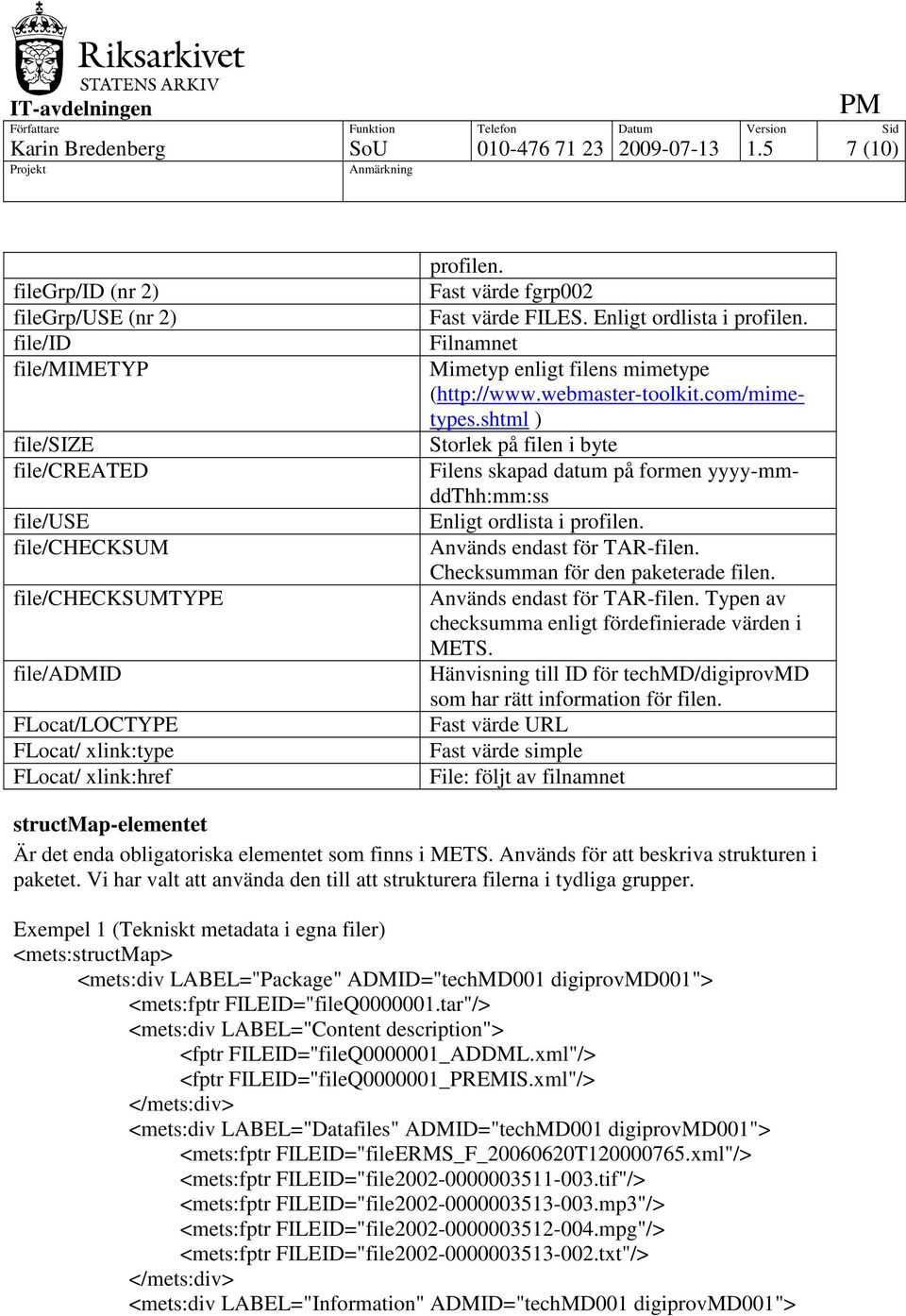 profilen. Fast värde fgrp002 Fast värde FILES. Filnamnet Mimetyp enligt filens mimetype (http://www.webmaster-toolkit.com/mimetypes.