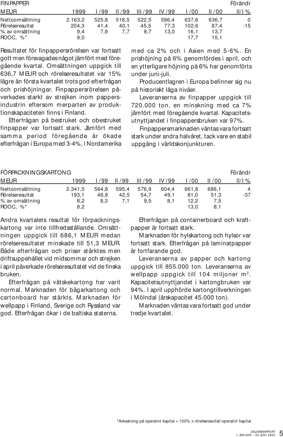 finpappersrörelsen var fortsatt gott men försvagades något jämfört med föregående kvartal.