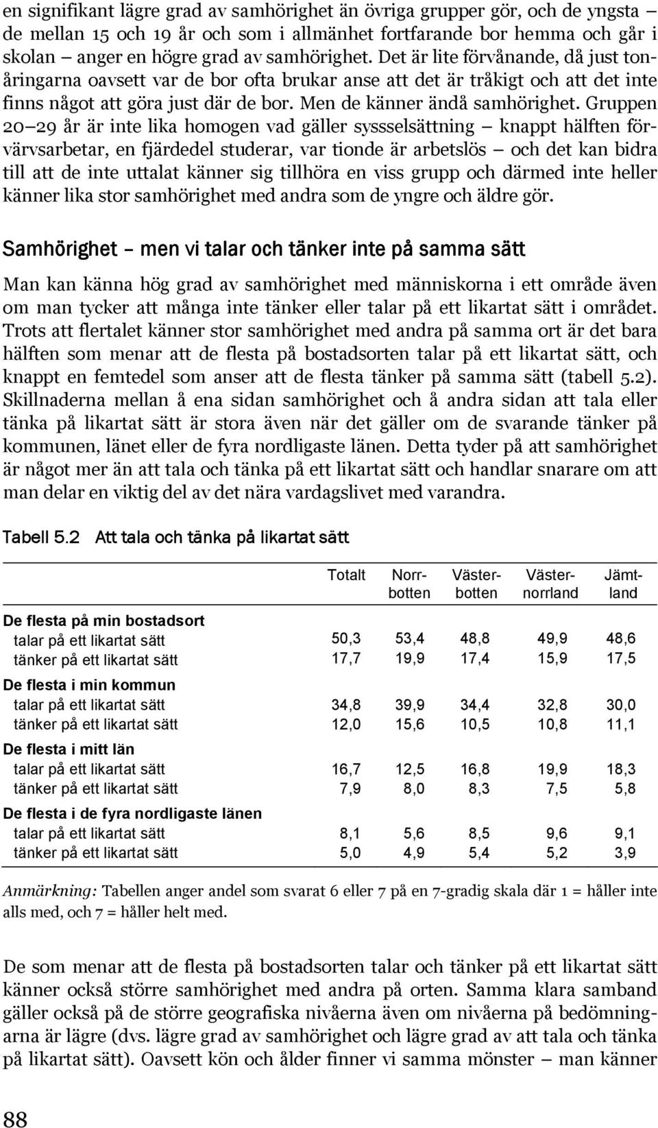 Gruppen 20 29 år är inte lika homogen vad gäller syssselsättning knappt hälften förvärvsarbetar, en fjärdedel studerar, var tionde är arbetslös och det kan bidra till att de inte uttalat känner sig