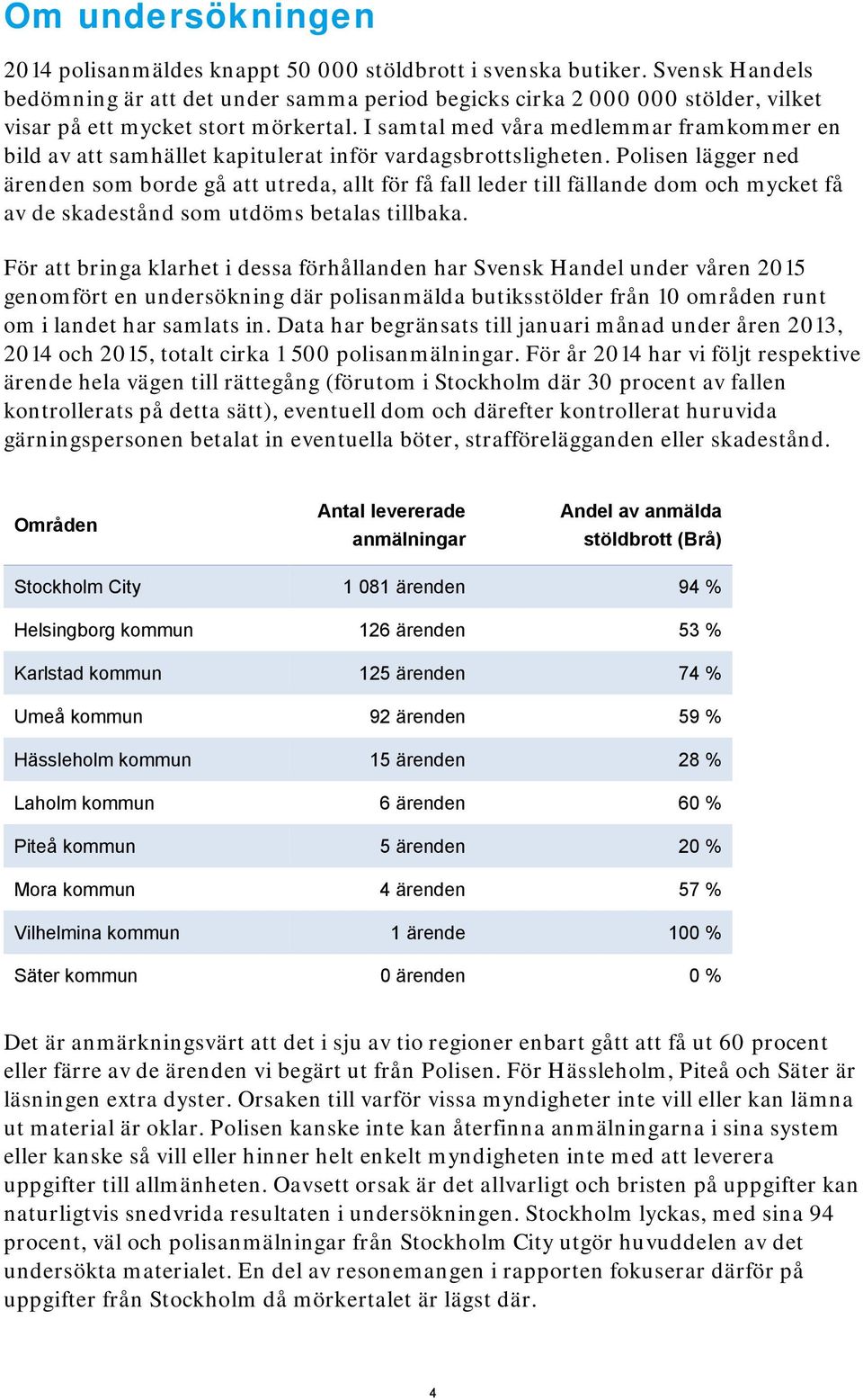 I samtal med våra medlemmar framkommer en bild av att samhället kapitulerat inför vardagsbrottsligheten.