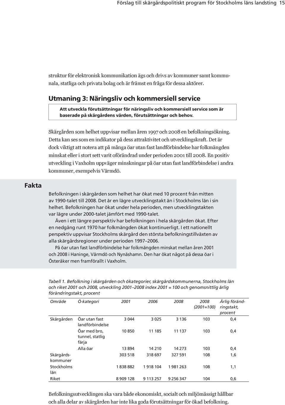 Utmaning 3: Näringsliv och kommersiell service Att utveckla förutsättningar för näringsliv och kommersiell service som är baserade på skärgårdens värden, förutsättningar och behov.