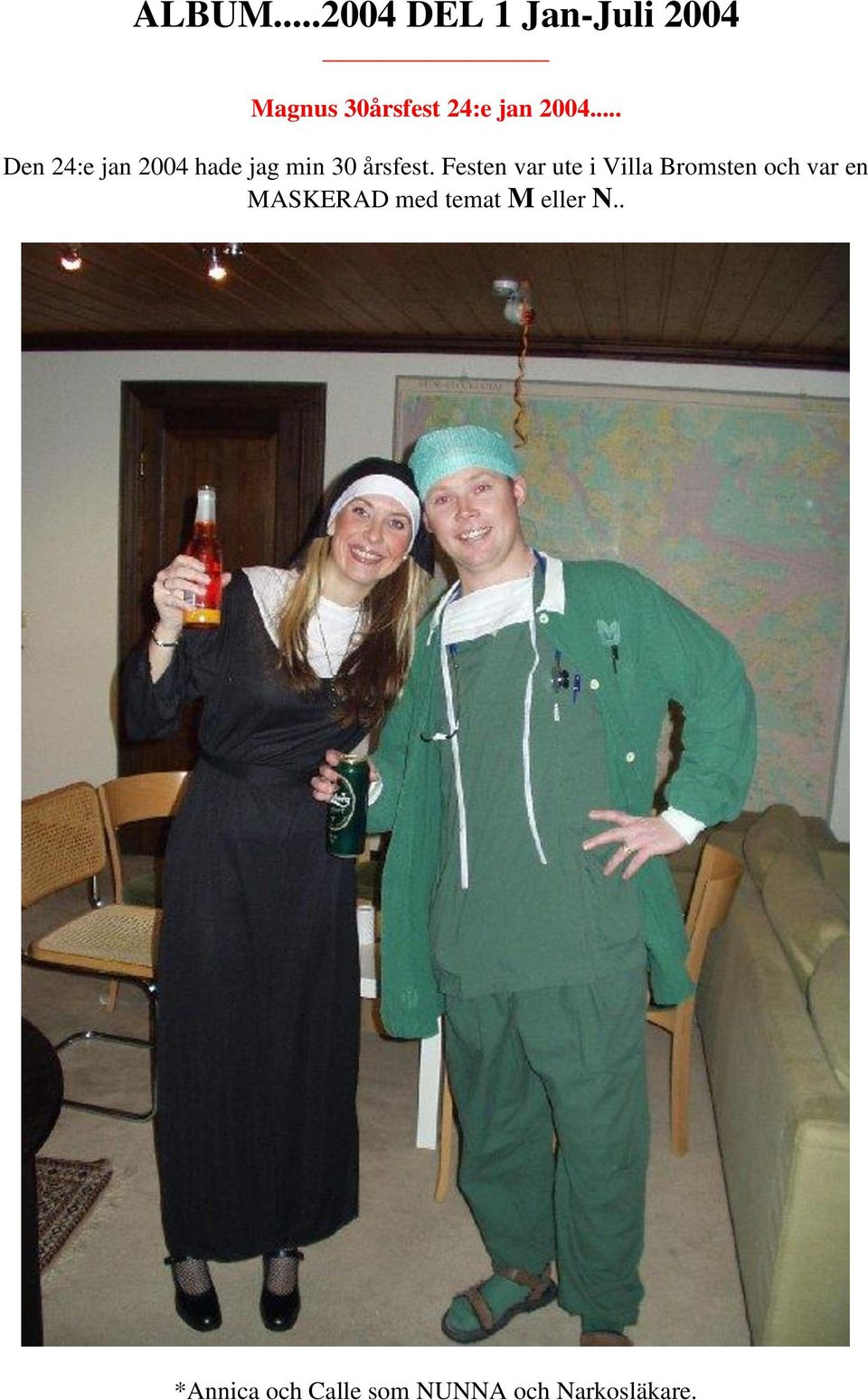 .. Den 24:e jan 2004 hade jag min 30 årsfest.