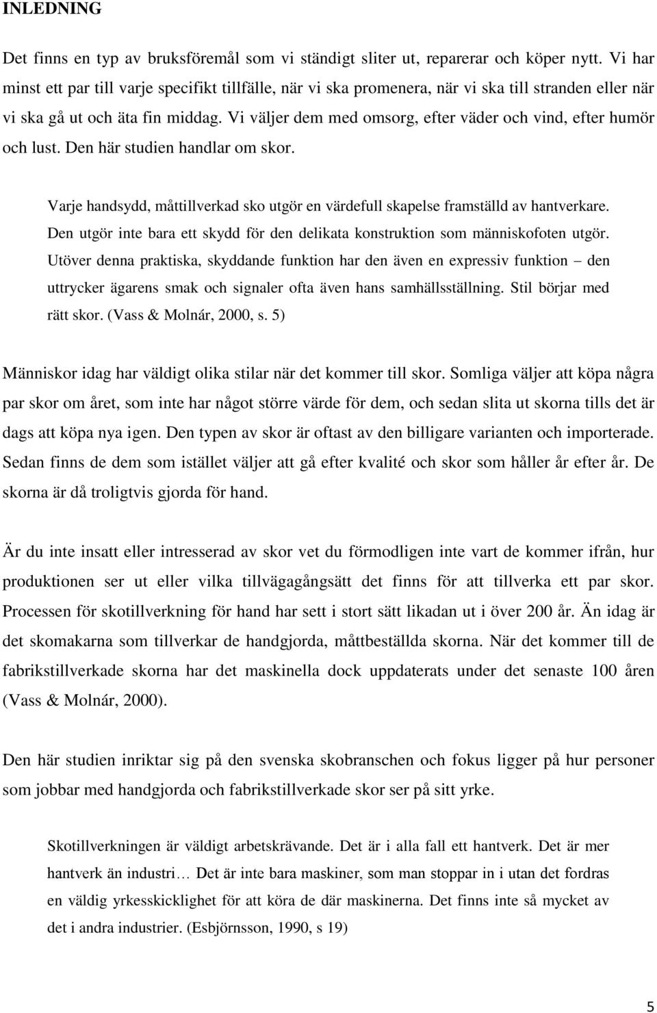 Vi väljer dem med omsorg, efter väder och vind, efter humör och lust. Den här studien handlar om skor. Varje handsydd, måttillverkad sko utgör en värdefull skapelse framställd av hantverkare.