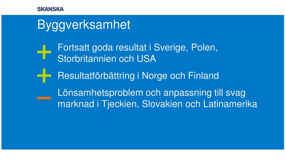 Norge och Finland Lönsamhetsproblem och anpassning