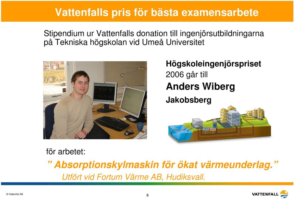 2006 går till Anders Wiberg Jakobsberg för arbetet: