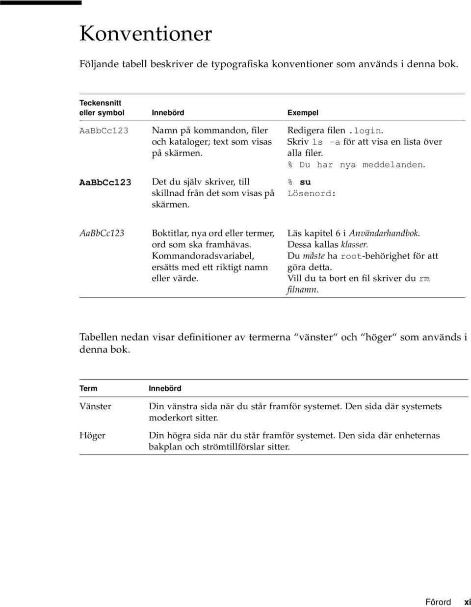 Redigera filen.login. Skriv ls -a för att visa en lista över alla filer. % Du har nya meddelanden. % su Lösenord: AaBbCc123 Boktitlar, nya ord eller termer, ord som ska framhävas.