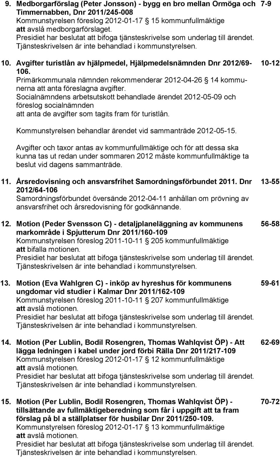 Avgifter turistlån av hjälpmedel, Hjälpmedelsnämnden Dnr 2012/69-106. Primärkommunala nämnden rekommenderar 2012-04-26 14 kommunerna att anta föreslagna avgifter.