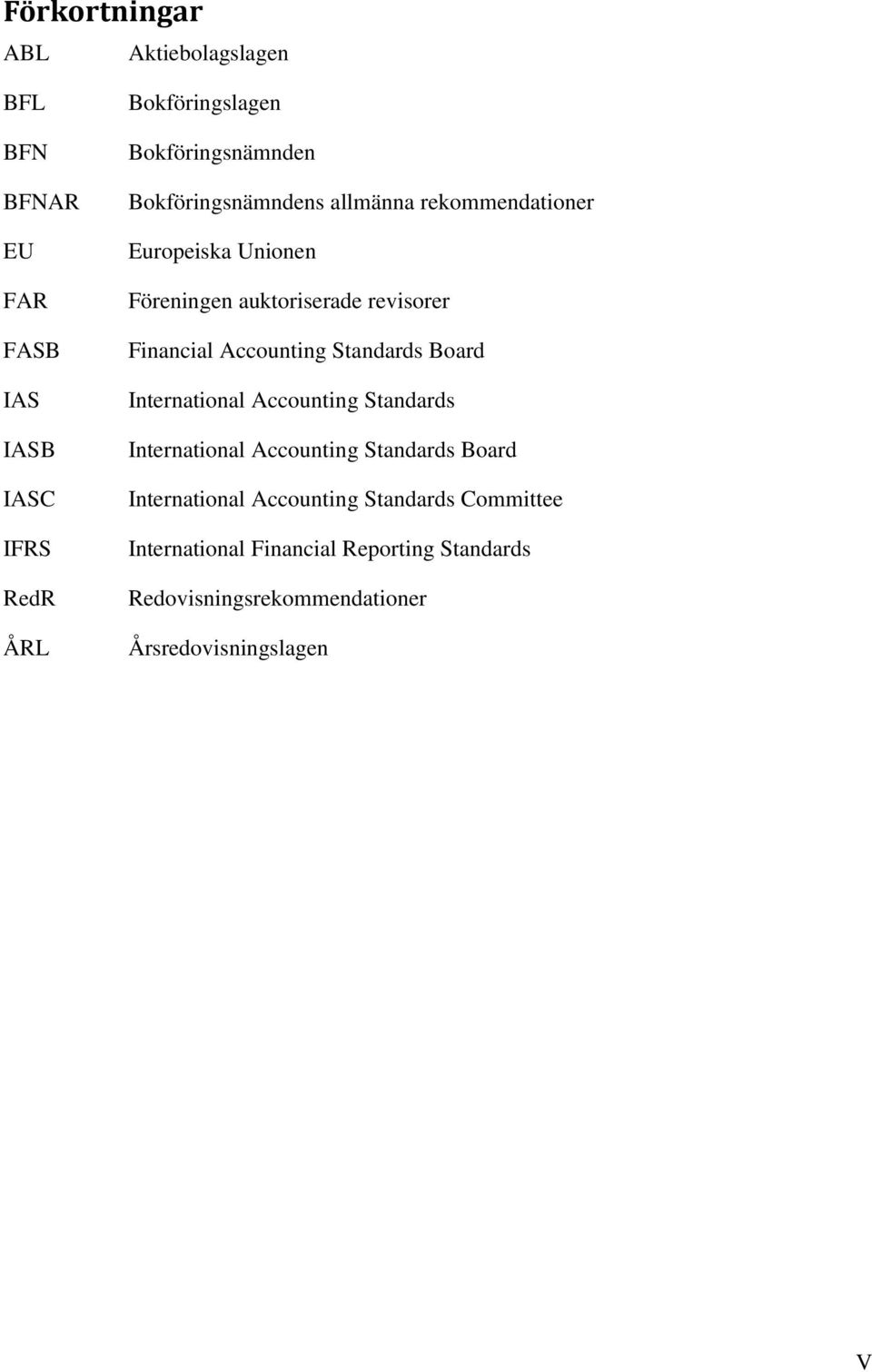 Financial Accounting Standards Board International Accounting Standards International Accounting Standards Board
