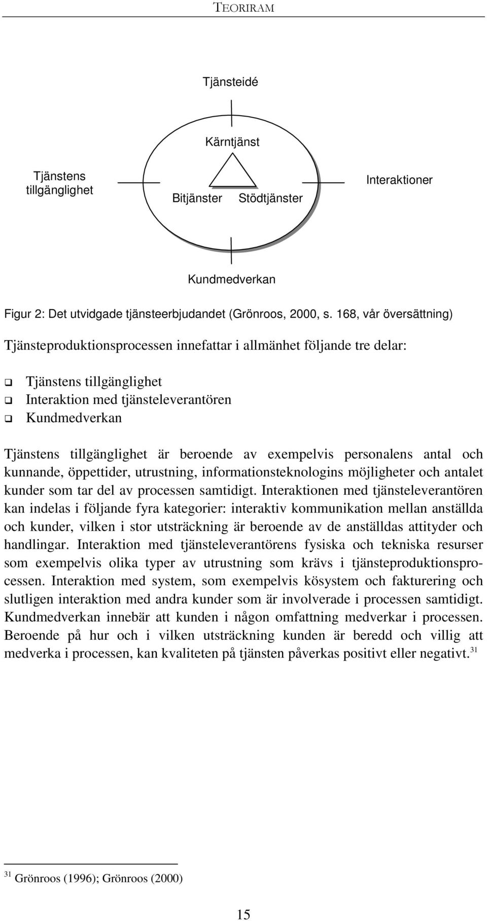 Kundmedverkan Tjänstens tillgänglighet är beroende av exempelvis personalens antal och kunnande, öppettider, utrustning, informationsteknologins möjligheter och antalet kunder som tar del av