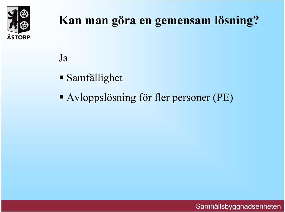 Ja Samfällighet