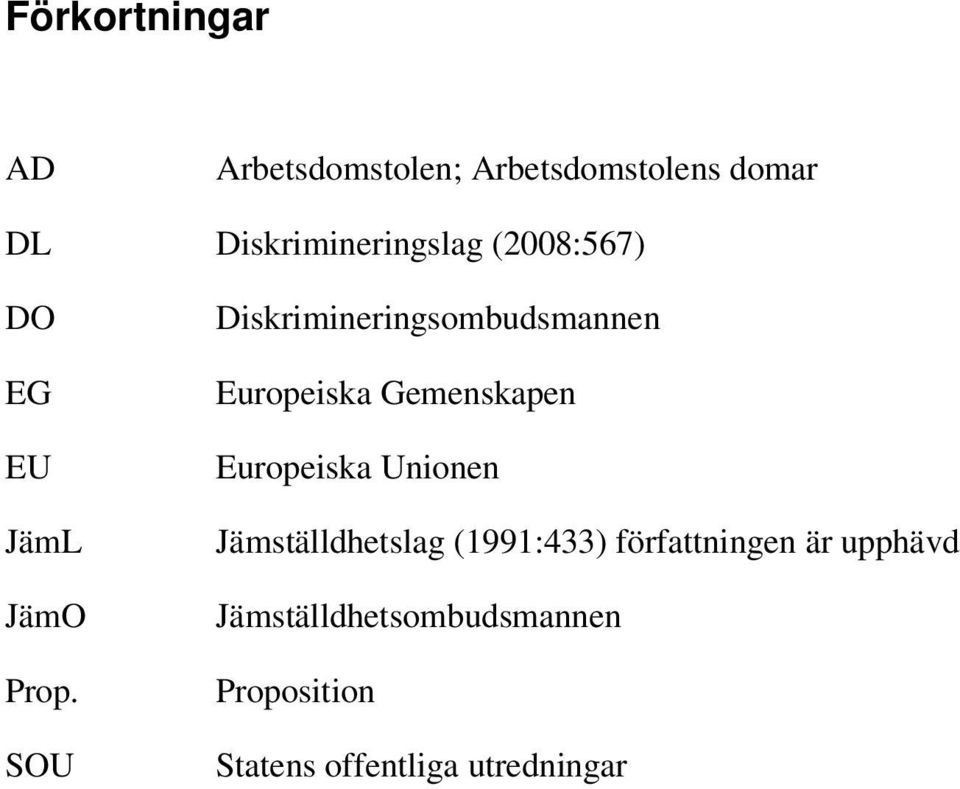 SOU Diskrimineringsombudsmannen Europeiska Gemenskapen Europeiska Unionen