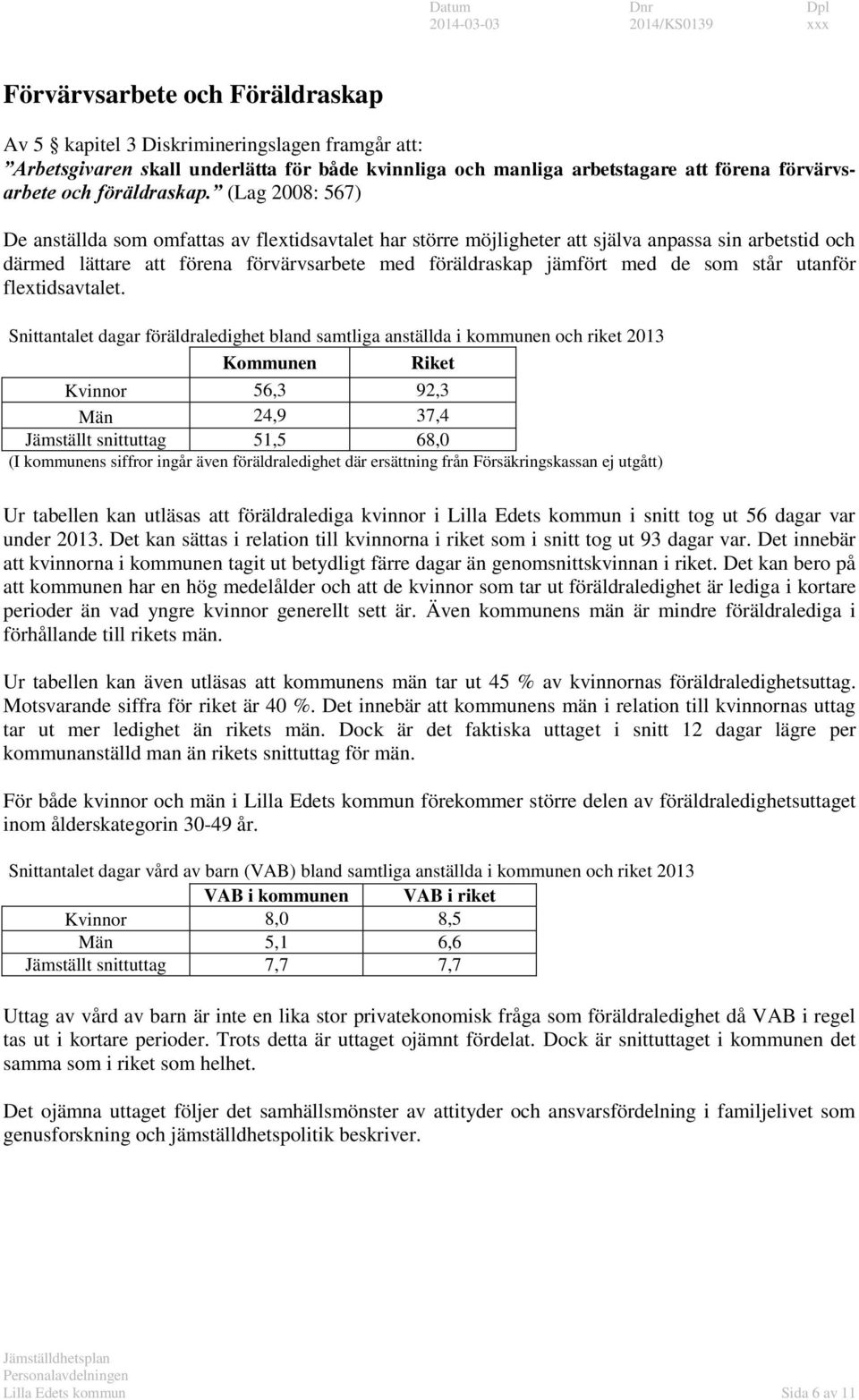 står utanför flextidsavtalet.