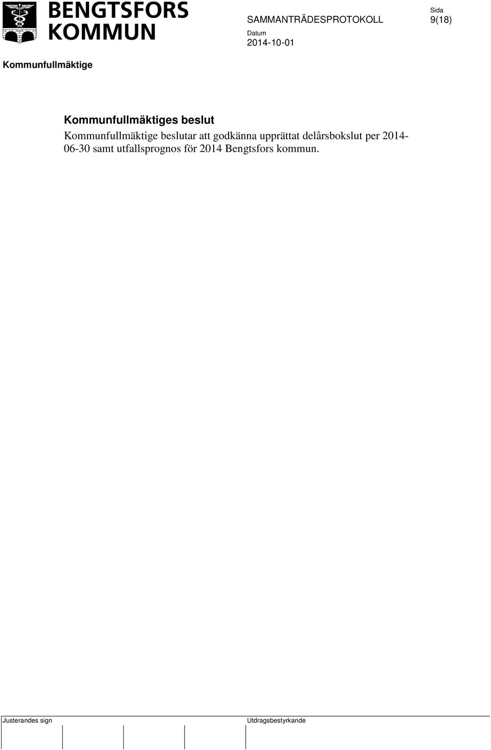 delårsbokslut per 2014-06-30