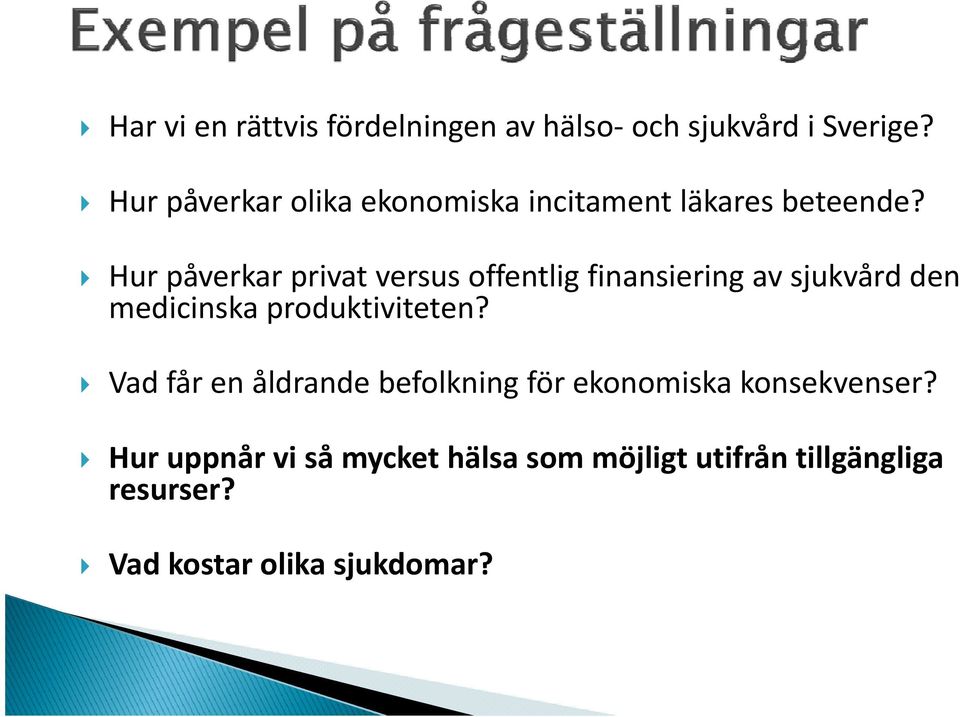 Hur påverkar privat versus offentlig finansiering av sjukvård den medicinska produktiviteten?