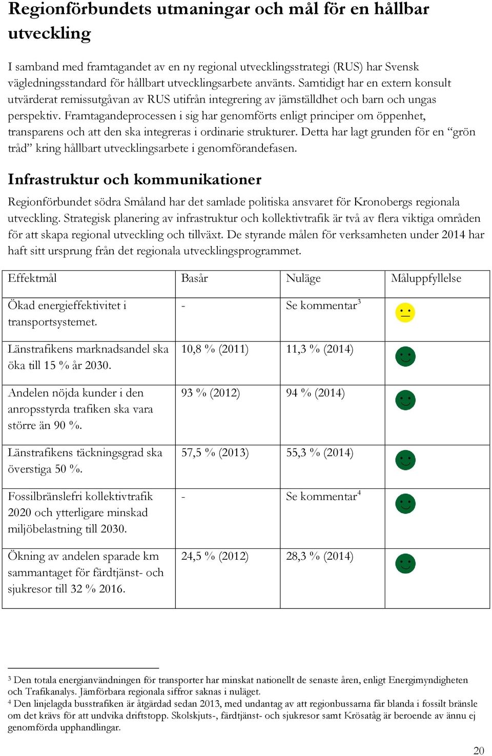 Framtagandeprocessen i sig har genomförts enligt principer om öppenhet, transparens och att den ska integreras i ordinarie strukturer.