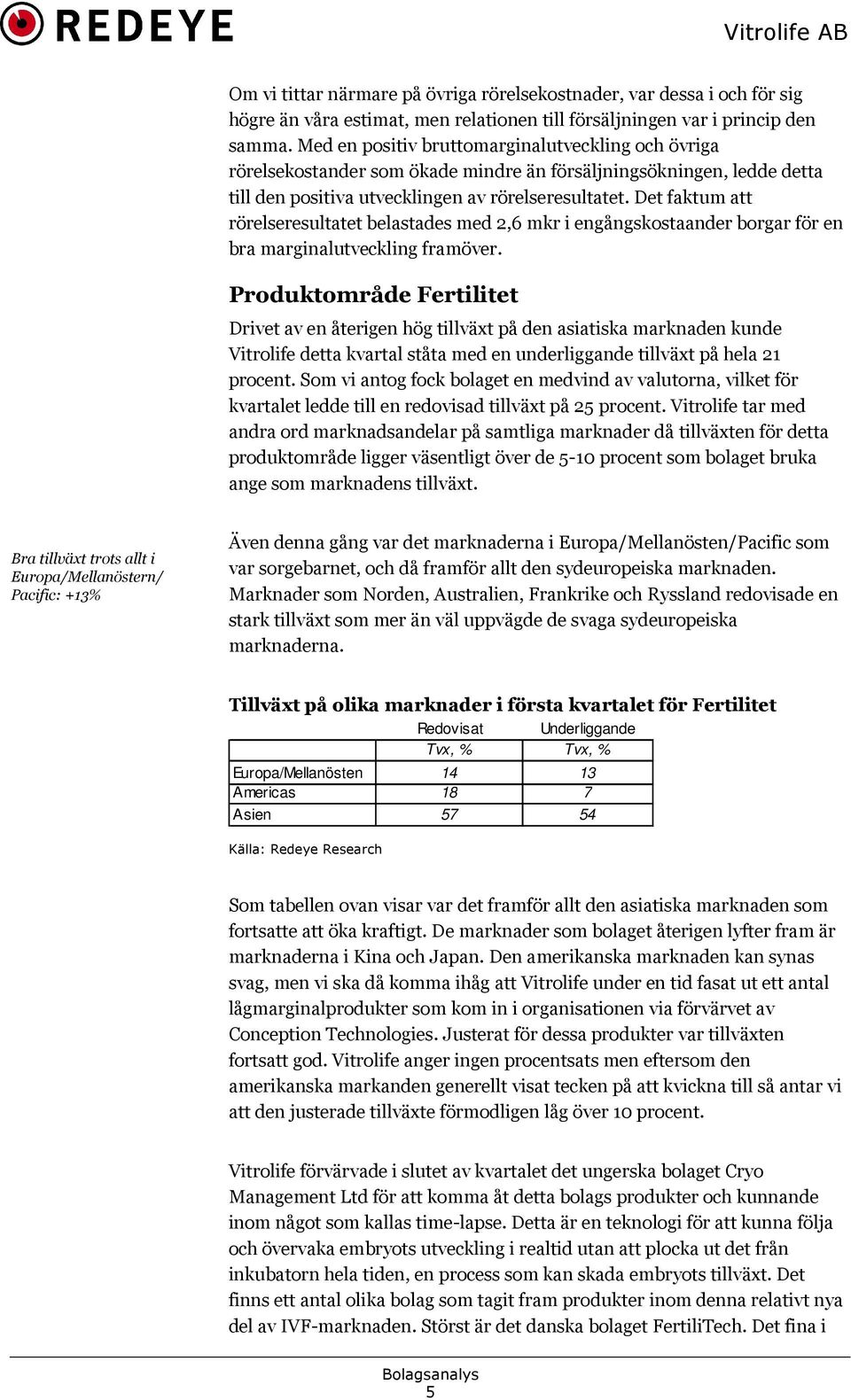 Det faktum att rörelseresultatet belastades med 2,6 mkr i engångskostaander borgar för en bra marginalutveckling framöver.