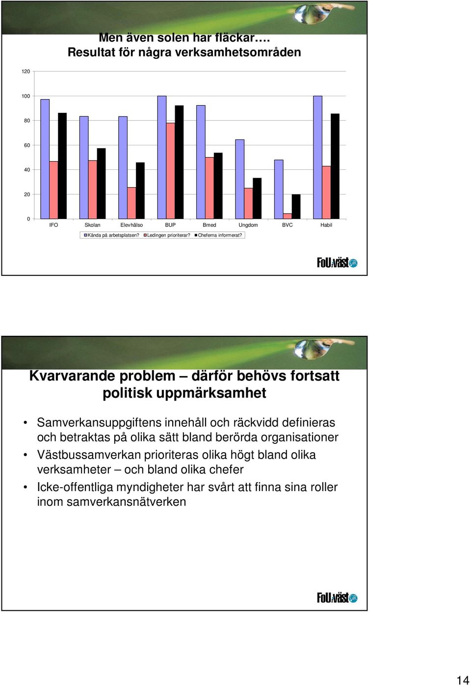 Ledingen prioriterar? Cheferna informerat?