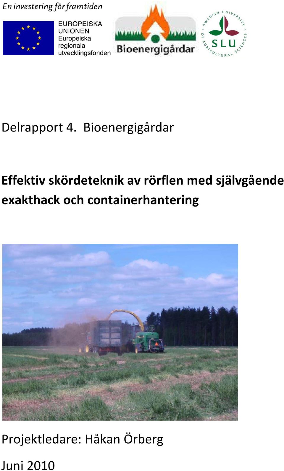av rörflen med självgående exakthack