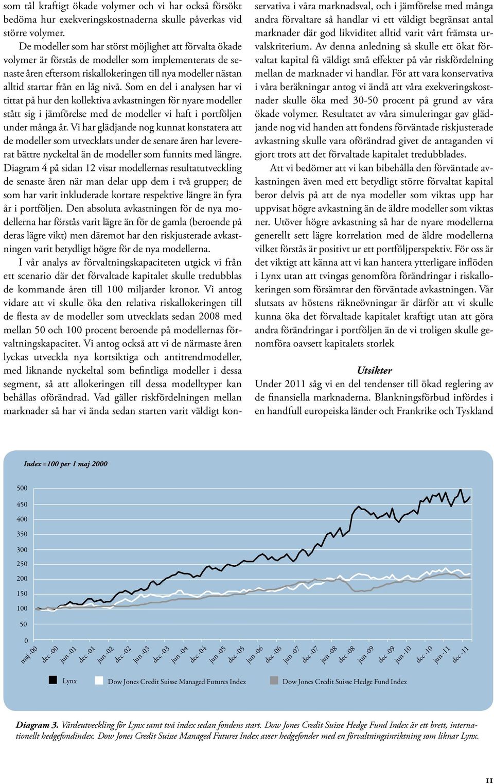 nivå. Som en del i analysen har vi tittat på hur den kollektiva avkastningen för nyare modeller stått sig i jämförelse med de modeller vi haft i portföljen under många år.