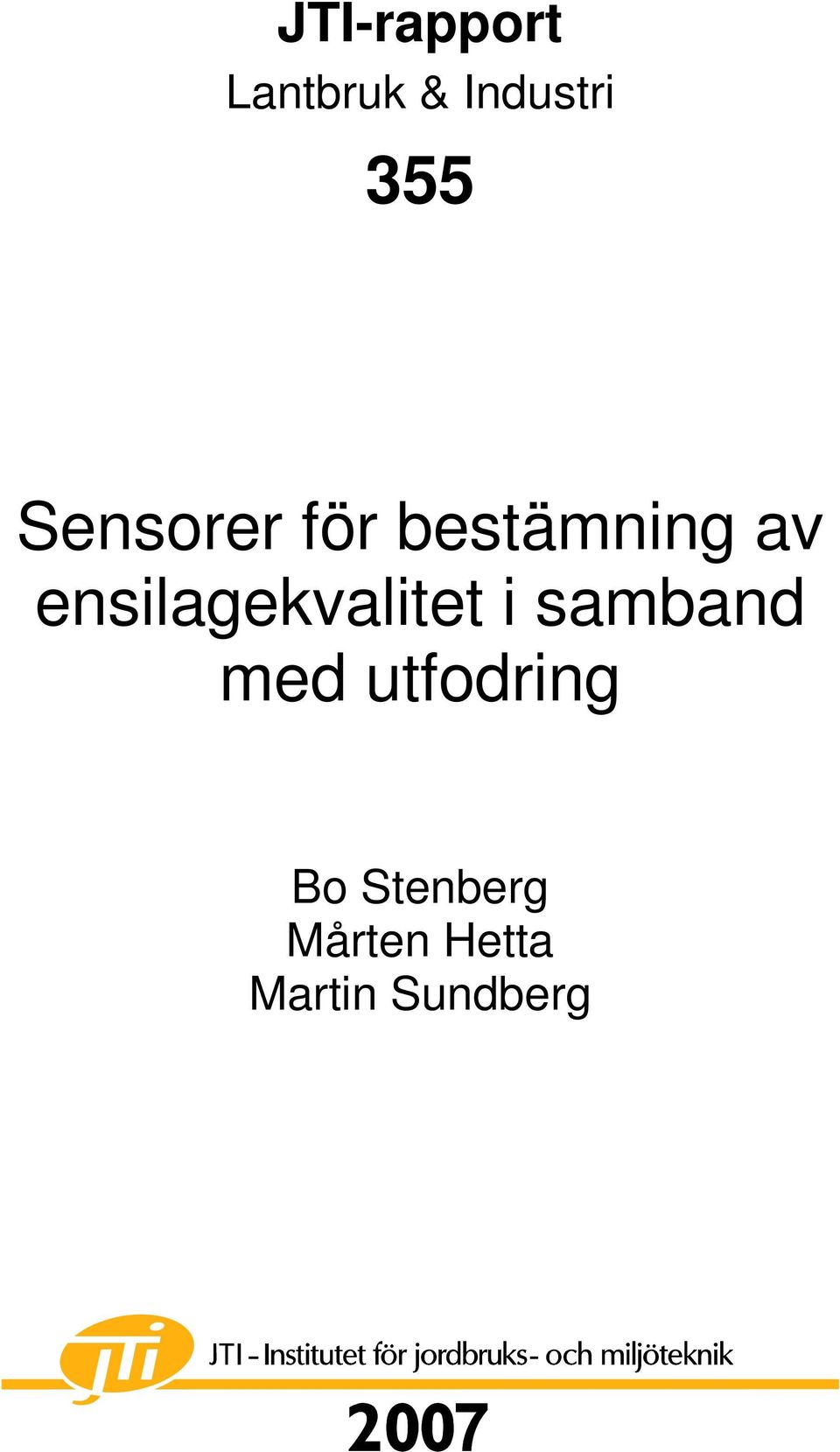 ensilagekvalitet i samband med