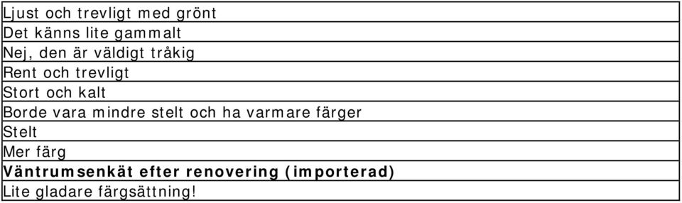 trevligt Stort och kalt Borde vara mindre stelt