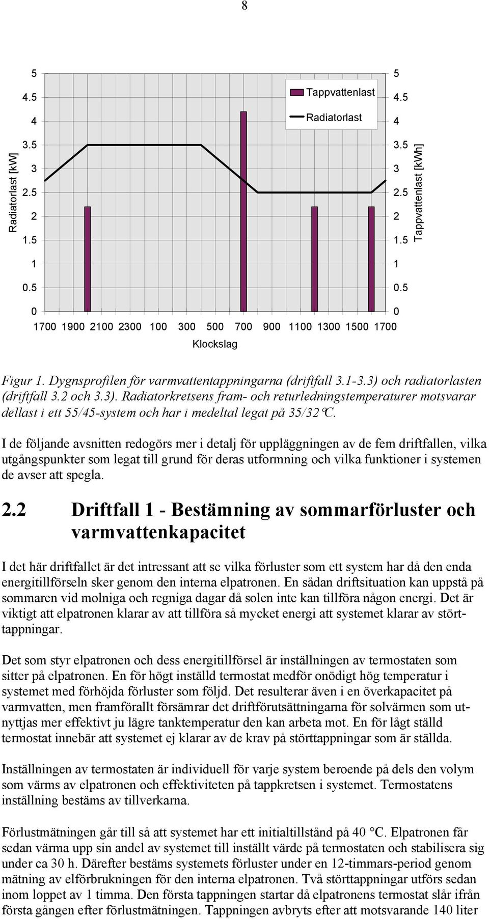 I de följande avsnitten redogörs mer i detalj för uppläggningen av de fem driftfallen, vilka utgångspunkter som legat till grund för deras utformning och vilka funktioner i systemen de avser att