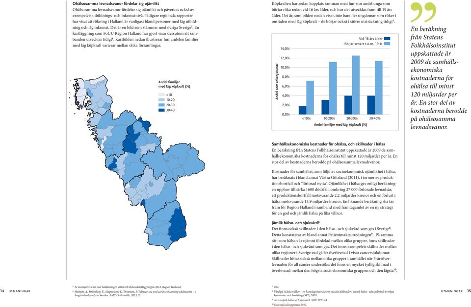 En kartläggning som FoUU Region Halland har gjort visar dessutom att sambanden utvecklas tidigt 6.