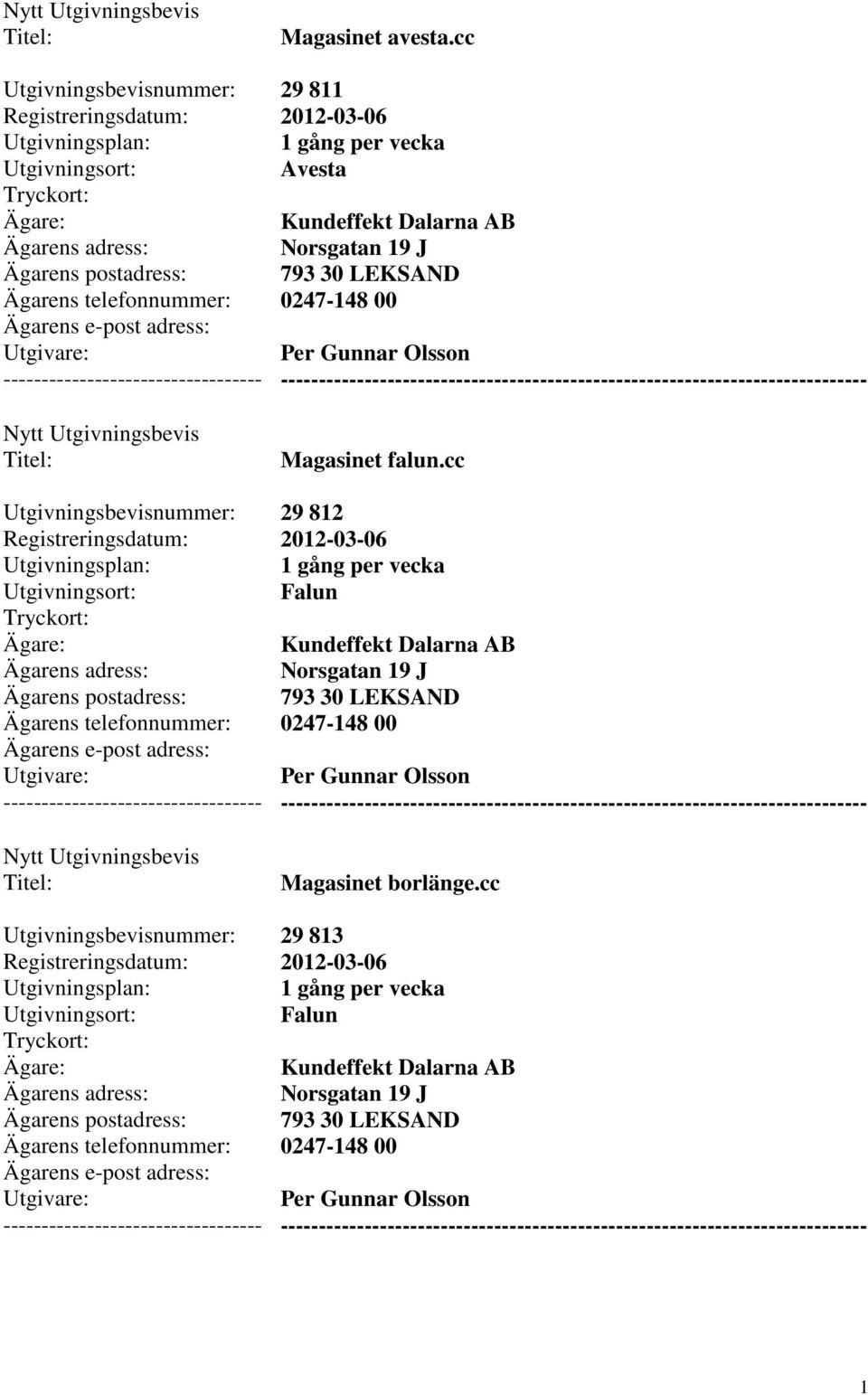 Magasinet falun.