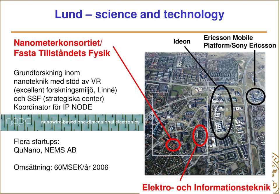 (excellent forskningsmiljö, Linné) och SSF (strategiska center) Koordinator för IP