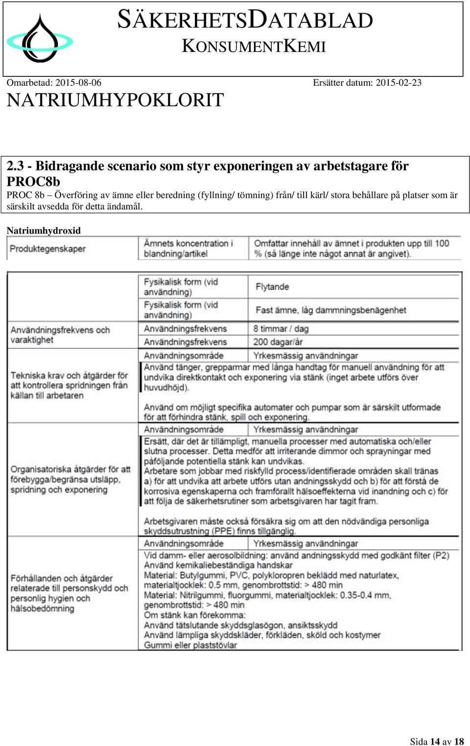 (fyllning/ tömning) från/ till kärl/ stora behållare på platser