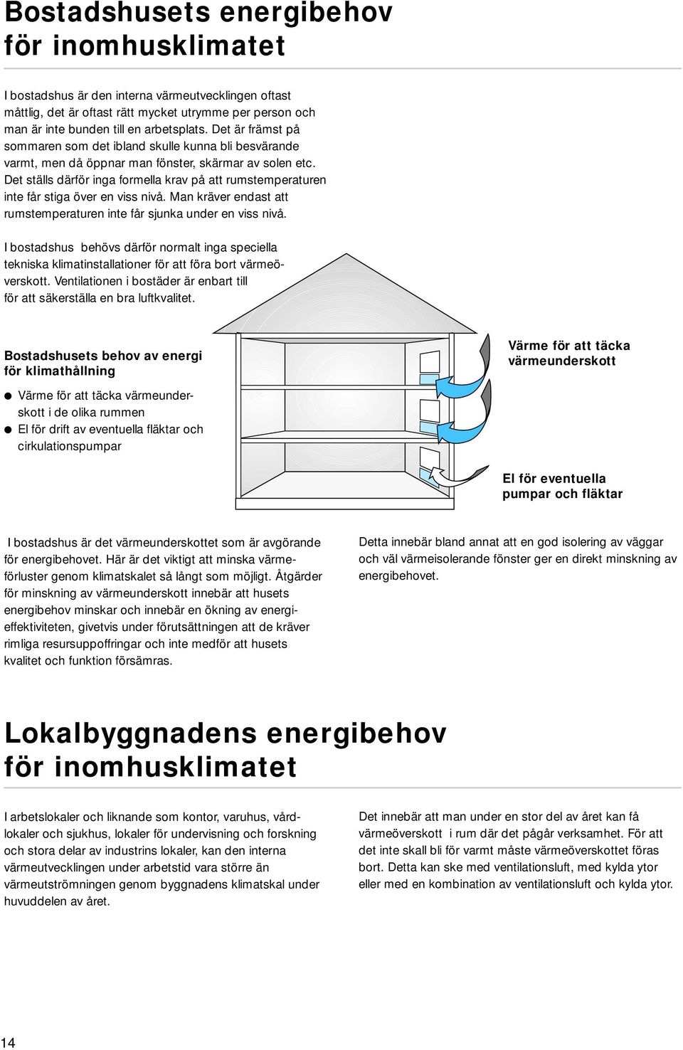 Det ställs därför inga formella krav på att rumstemperaturen inte får stiga över en viss nivå. Man kräver endast att rumstemperaturen inte får sjunka under en viss nivå.