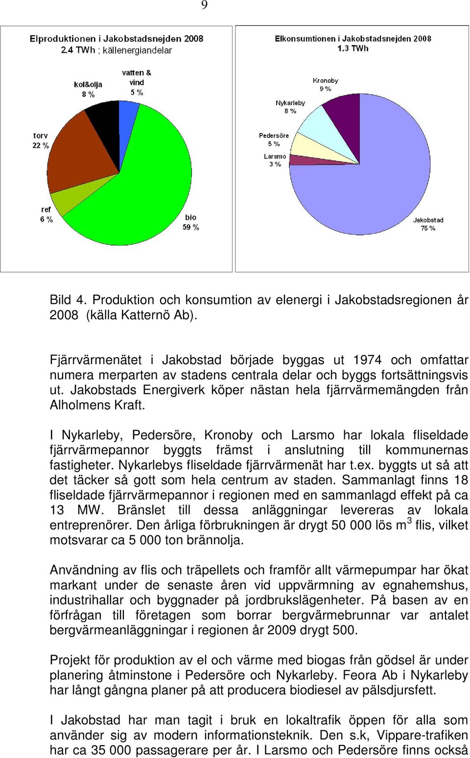 Jakobstads Energiverk köper nästan hela fjärrvärmemängden från Alholmens Kraft.